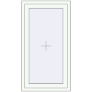 REHAU ENERGY-SAVING SYNEGO MD 660x1220 mm RAL 9016 Traffic white dwustronny