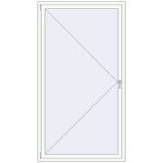 REHAU ENERGY-SAVING SYNEGO MD 1200x2200 mm RAL 9016 Traffic white two-sided