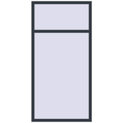 REHAU OPTIMUM EURO-DESIGN 70 1000x2000 mm ANTHRACITE_GREY_STRUKTURAL two-sided