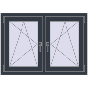 REHAU ENERGY-SAVING SYNEGO MD 1065x755 mm ANTHRACITE_GREY_STRUKTURAL dwustronny REHAU ENERGY-SAVING SYNEGO MD 1065x755 mm ANTHRACITE_GREY_STRUKTURAL dwustronny