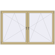 ALU STANDARD 72 2400x1500 mm RAL 1000 Green beige two-sided