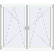 Okna skrzydłowe 1840x1535 mm REHAU ENERGY-SAVING SYNEGO MD ANTHRACITE_GREY_STRUKTURAL zewnętrzny