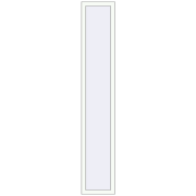 REHAU OPTIMUM EURO-DESIGN 70 400x2300 mm RAL 9016 Traffic white two-sided