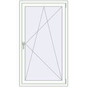 REHAU ENERGY-SAVING SYNEGO MD 900x1500 mm RAL 9016 Traffic white two-sided