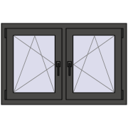 Okna skrzydłowe 1065x680 mm REHAU ENERGY-SAVING SYNEGO MD BASALT_GREY dwustronny Okna skrzydłowe 1065x680 mm REHAU ENERGY-SAVING SYNEGO MD BASALT_GREY dwustronny