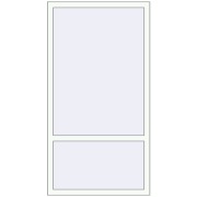 REHAU RENOVATION EURO 70 900x1700 mm RAL 9016 Traffic white two-sided