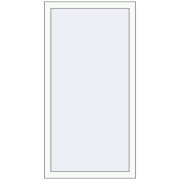 REHAU OPTIMUM EURO-DESIGN 70 700x1400 mm RAL 9016 Traffic white two-sided