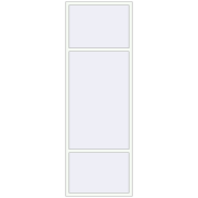 REHAU ENERGY-SAVING SYNEGO MD 1000x2920 mm RAL 9016 Traffic white two-sided