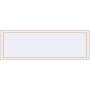 REHAU OPTIMUM EURO-DESIGN 70 1800x600 mm CREAME_WHITE_50L-2 two-sided
