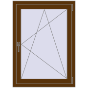 REHAU OPTIMUM EURO-DESIGN 70 765x1055 mm WALNUT two-sided