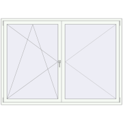 REHAU OPTIMUM EURO-DESIGN 70 2100x1500 mm RAL 9016 Traffic white two-sided