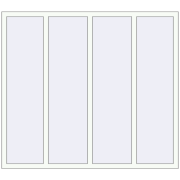 Okna skrzydłowe 1800x1600 mm ALU STANDARD 72 RAL 9016 Traffic white dwustronny