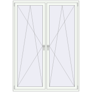 REHAU OPTIMUM EURO-DESIGN 70 1500x2050 mm GOLDEN OAK external