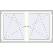 REHAU ENERGY-SAVING SYNEGO MD 1710x1040 mm BASALT_GREY zewnętrzny