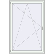 REHAU ENERGY-SAVING SYNEGO MD 1200x1800 mm RAL 9016 Traffic white two-sided