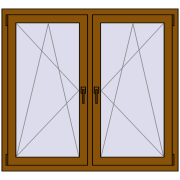 REHAU ENERGY-SAVING SYNEGO MD 1335x1160 mm GOLDEN OAK dwustronny REHAU ENERGY-SAVING SYNEGO MD 1335x1160 mm GOLDEN OAK dwustronny