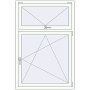 REHAU BRILLANT DESIGN 1000x1500 mm RAL 9016 Traffic white two-sided