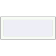 REHAU OPTIMUM EURO-DESIGN 70 850x420 mm RAL 9016 Traffic white two-sided