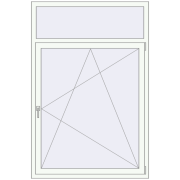 REHAU BRILLANT DESIGN 1200x1800 mm RAL 9016 Traffic white two-sided