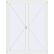 REHAU OPTIMUM EURO-DESIGN 70 1720x2220 mm RAL 9016 Traffic white two-sided