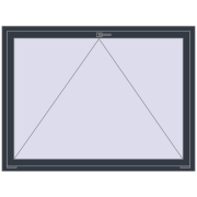 REHAU OPTIMUM EURO-DESIGN 70 1600x1200 mm ANTHRACITE_GREY_STRUKTURAL two-sided