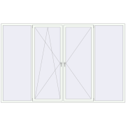 Okna skrzydłowe 3450x2200 mm KORSA BRILLANT DESIGN