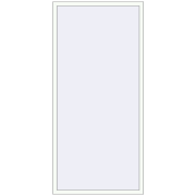 REHAU OPTIMUM EURO-DESIGN 70 1050x2400 mm RAL 9016 Traffic white two-sided