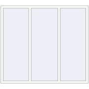 REHAU OPTIMUM EURO-DESIGN 70 1820x1600 mm RAL 9016 Traffic white two-sided