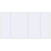 REHAU ENERGY-SAVING SYNEGO MD 4410x2350 mm RAL 9016 Traffic white two-sided