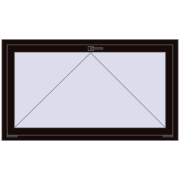 REHAU OPTIMUM EURO-DESIGN 70 1400x800 mm BLACK_BROWN two-sided