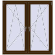 REHAU ENERGY-SAVING SYNEGO MD 1275x1400 mm DARK_OAK dwustronny REHAU ENERGY-SAVING SYNEGO MD 1275x1400 mm DARK_OAK dwustronny