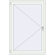 REHAU BRILLANT DESIGN 1000x1500 mm RAL 9016 Traffic white two-sided