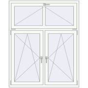 KORSA OPTIMUM REHAU EURO 70 1300x1600 mm