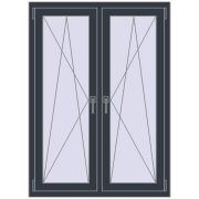 Okna skrzydłowe 1020x1415 mm REHAU ENERGY-SAVING SYNEGO MD ANTHRACITE_GREY_STRUKTURAL dwustronny Okna skrzydłowe 1020x1415 mm REHAU ENERGY-SAVING SYNEGO MD ANTHRACITE_GREY_STRUKTURAL dwustronny