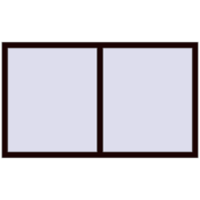 REHAU OPTIMUM EURO-DESIGN 70 1700x1000 mm CHOCOLATE_BROWN two-sided