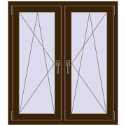 Okna skrzydłowe 1005x1130 mm REHAU ENERGY-SAVING SYNEGO MD DARK_OAK dwustronny Okna skrzydłowe 1005x1130 mm REHAU ENERGY-SAVING SYNEGO MD DARK_OAK dwustronny