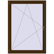 REHAU OPTIMUM EURO-DESIGN 70 1150x1600 mm DARK_OAK dwustronny