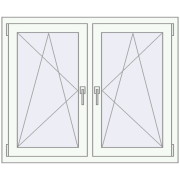 REHAU ENERGY-SAVING SYNEGO MD 1230x965 mm DARK_OAK zewnętrzny