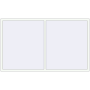 REHAU ENERGY-SAVING SYNEGO MD 2300x1370 mm RAL 9016 Traffic white two-sided