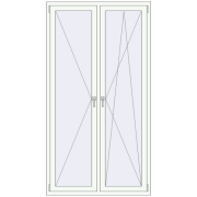REHAU ENERGY-SAVING SYNEGO MD 1170x2170 mm GOLDEN OAK external