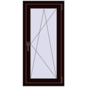REHAU OPTIMUM EURO-DESIGN 70 550x1130 mm CHOCOLATE_BROWN two-sided