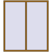 Okna skrzydłowe 1500x1650 mm KORSA BRILLANT DESIGN LIGHT_OAK dwustronny