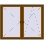 REHAU ENERGY-SAVING SYNEGO MD 1750x1450 mm GOLDEN OAK dwustronny REHAU ENERGY-SAVING SYNEGO MD 1750x1450 mm GOLDEN OAK dwustronny