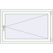 REHAU OPTIMUM EURO-DESIGN 70 1150x750 mm RAL 9016 Traffic white two-sided