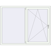 REHAU OPTIMUM EURO-DESIGN 70 1680x1300 mm RAL 9016 Traffic white two-sided