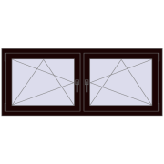REHAU ENERGY-SAVING SYNEGO MD 1560x650 mm CHOCOLATE_BROWN dwustronny
