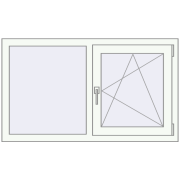 Okna skrzydłowe 1150x700 mm EPSILON OPTIMA ANTHRACITE_GREY_STRUKTURAL zewnętrzny