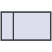REHAU OPTIMUM EURO-DESIGN 70 2000x1150 mm ANTHRACITE_GREY_STRUKTURAL two-sided