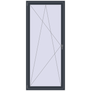 REHAU ENERGY-SAVING SYNEGO MD 1000x2250 mm ANTHRACITE_GREY_STRUKTURAL two-sided