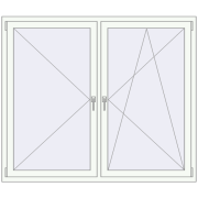 REHAU OPTIMUM EURO-DESIGN 70 1680x1430 mm DARK_OAK external
